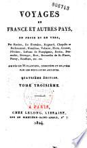 Voyages en France et autres pays