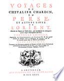 Voyages en Perse, et autres lieux de l'orient