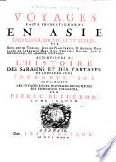 Voyages faits principalement en Asie dans les XII, XIII, XIV, et XV siecles