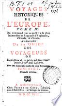 Voyages historiques de l'Europe [by C. Jordan de Colombier].