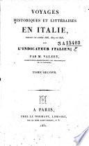 Voyages historiques et littéraires en Italie, pendant les années 1826, 1827 et 1828 ; ou l'indicateur italien