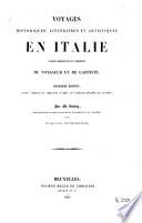 Voyages historiques, littéraires et artistiques en Italie
