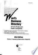 Ward's Business Directory of U.S. Private and Public Companies