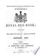 Webster's Royal red book; or, Court and fashionable register