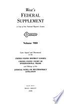 West's Federal Supplement