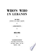 Who's who in Lebanon