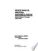 Who's who in U.S. Writers, Editors & Poets