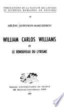 William Carlos Williams et le renouveau du lyrisme