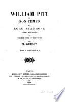 William Pitt et son temps