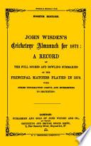 Wisden Cricketers' Almanack 1871