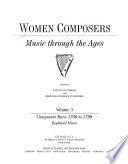 Women Composers: Composers born 1700 to 1799 : Keyboard Music