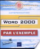 WORD 2000. Avec CD-ROM