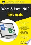 Word et Excel 2019 pour les Nuls, poche, 2e édition