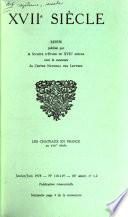 XVIIe [i.e. Dix-septième] siècle