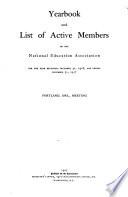 Yearbook and List of Active Members of the National Education Association
