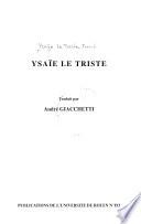 Ysaïe le triste