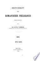 Zeitschrift für romanische Philologie