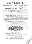 Zoologie universelle et portative